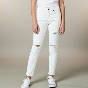 👻 Pistola White Distressed Skinny Jeans